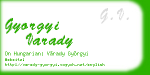 gyorgyi varady business card